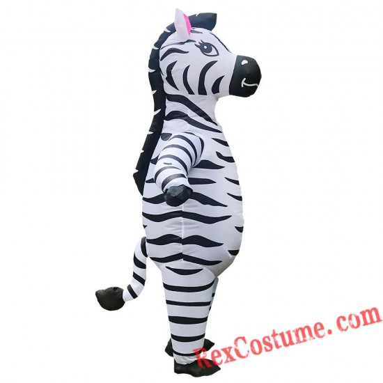 Horse Zebra Inflatable Costume for Adults