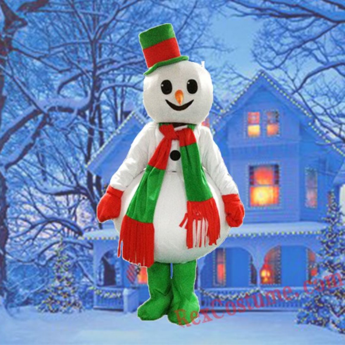 Snowman Mascot Costume for Adult